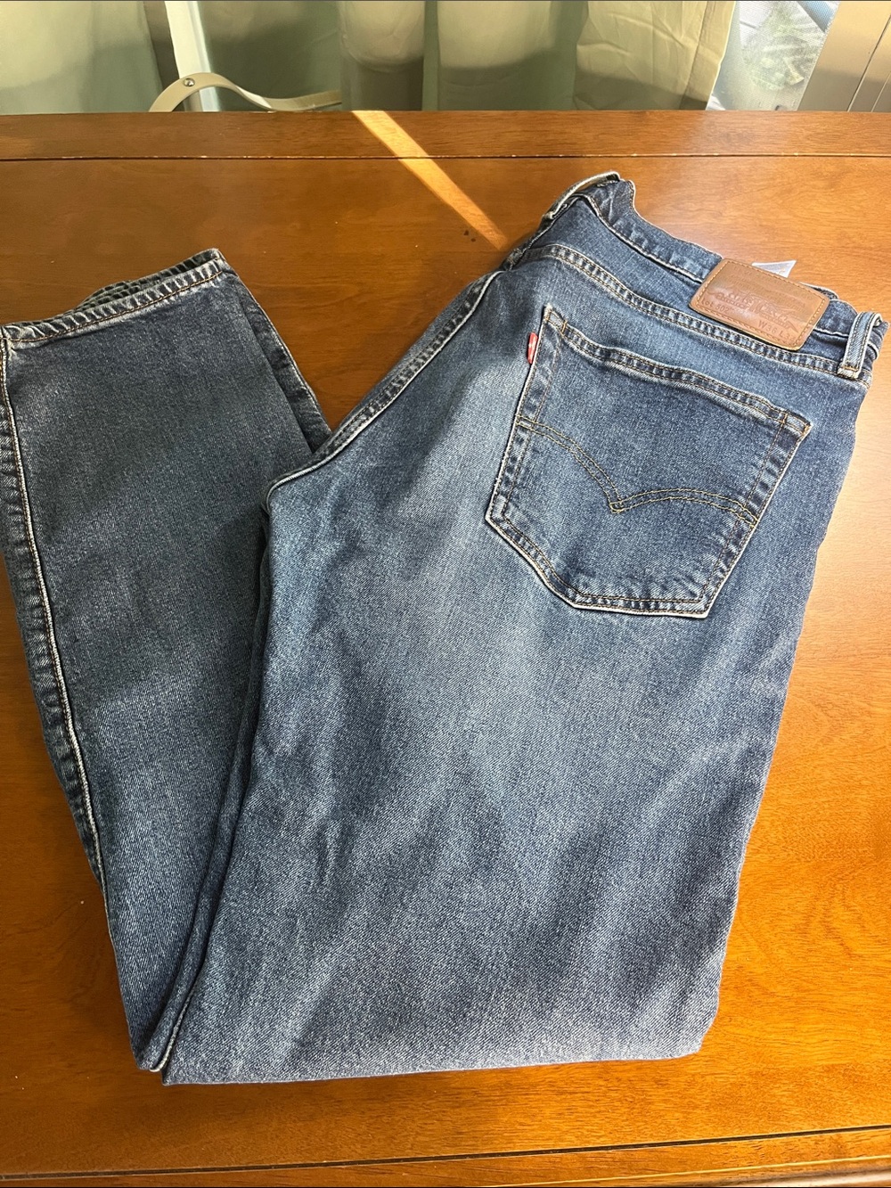 Levi's 502 Big E Reproduction Men’s Medium Blue Relaxed Fit Denim Jeans 36